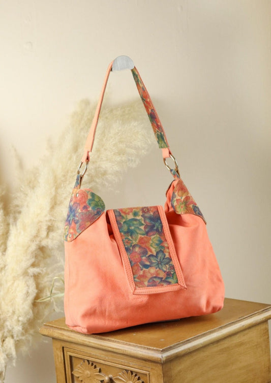 Bolsa hobo salmon piel - Aribet - 1